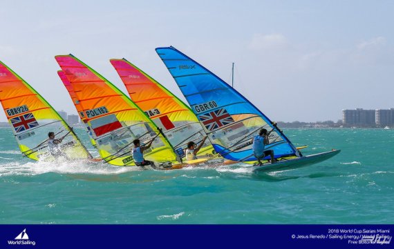 Regatta Park, Miami, USA is hosting more than 500 sailors from 50 nations for the second of four regattas in Sailingâs 2018 World Cup Series. Held from 21-28 January 2018, racing will be held in all ten of the Olympic events. Â© Jesus Renedo/Sailing Energy/World Sailing